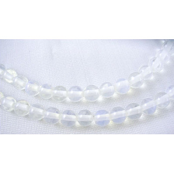 Opalite Beads Strands, Sea Opalite, Round, 4mm, hole: about 0.8mm, 15~16 inch